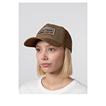 Бейсболка STETSON арт. 7751501 TRUCKER CAP COTTON LINEN STRIPE (оливковый / коричневый)
